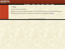 Tablet Screenshot of gerpol.pl
